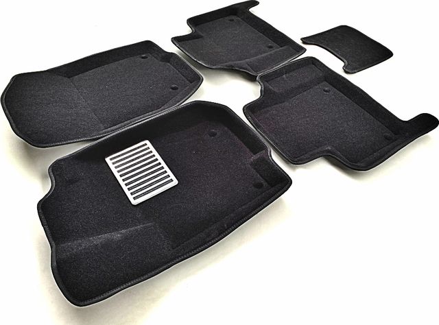 Коврики текстильные Euromat 3D Lux для салона Mercedes-Benz M-Класс (ML) W164 2006-2011. ЧЕРНЫЕ. Артикул EM3D-003501