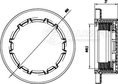 крышка (пробка) расширительного бачка LUZAR для а/м Land Rover Range Rover (12-) Luzar (полимерный материал). Артикул LL 1009