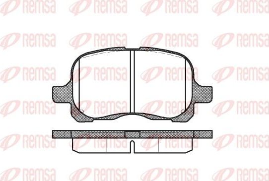 Тормозные колодки Remsa. Артикул 0652.00