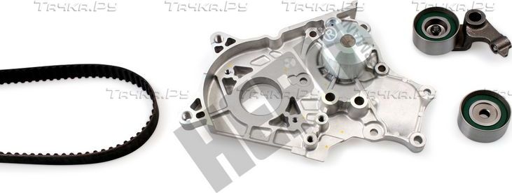 Помпа (водяной насос) с комплектом ремня ГРМ Hepu для Toyota RAV4 II (XA20) 2001-2005. Артикул PK77720