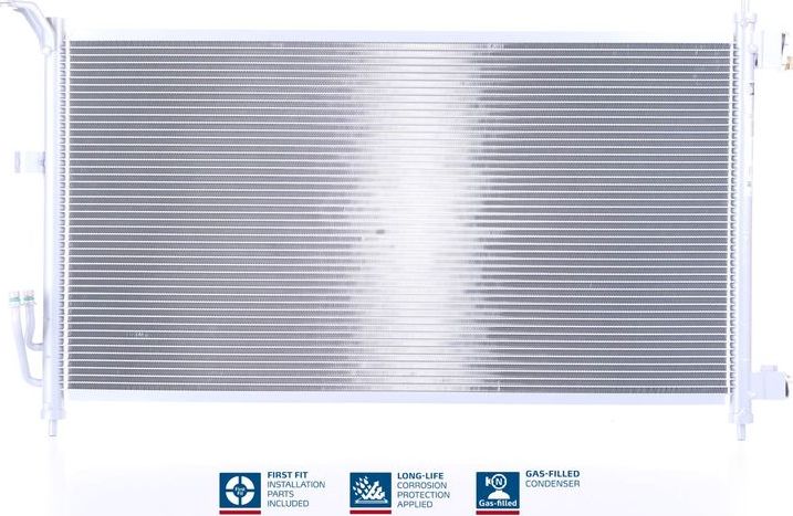 Радиатор кондиционера (конденсатор) Nissens (алюминий). Артикул 941074