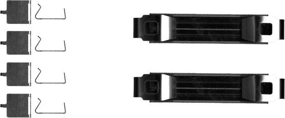 Монтажный комплект тормозных колодок Textar. Артикул 82548300