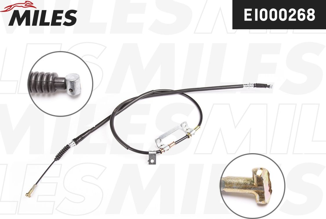 Трос ручника (тросик ручного тормоза) Miles. Артикул EI000268