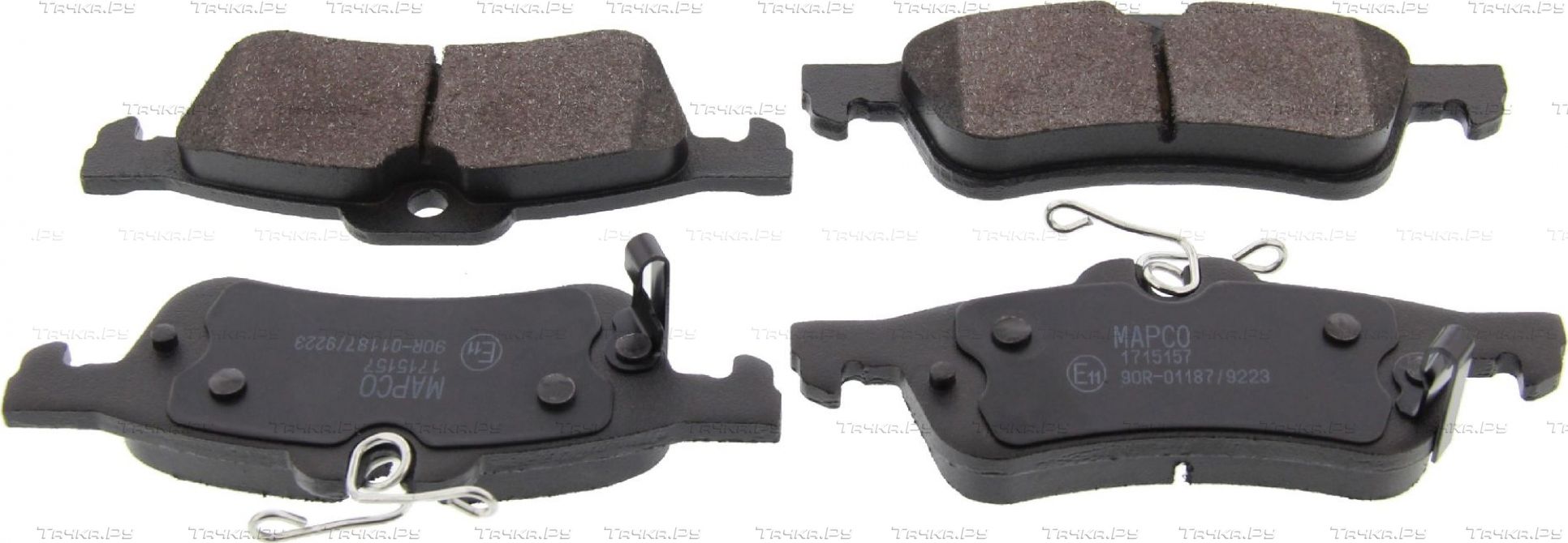Тормозные колодки MAPCO задние для Toyota Yaris III 2011-2014. Артикул 6871