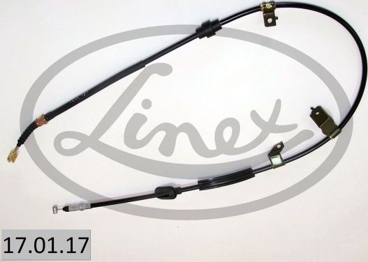 Трос ручника (тросик ручного тормоза) Linex левый для Honda Civic V 1991-1996. Артикул 17.01.17