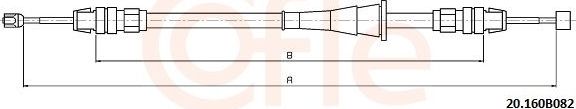 Трос ручника (тросик ручного тормоза) Cofle задний для Chrysler Voyager IV 2000-2008. Артикул 92.20.160B082