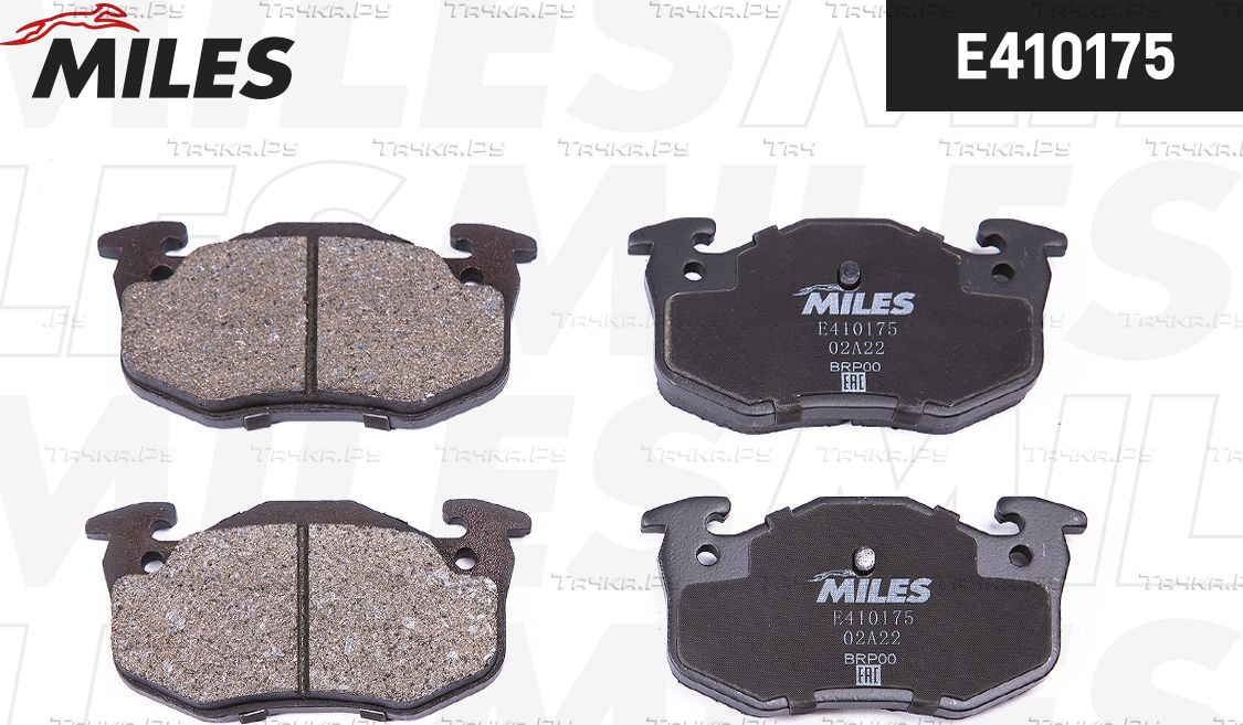 Тормозные колодки Miles (Low-Metallic) задние для Renault Megane I 1996-2003. Артикул E410175