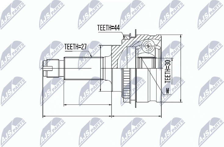Шрус внутренний (граната) NTY. Артикул NPZ-SB-013