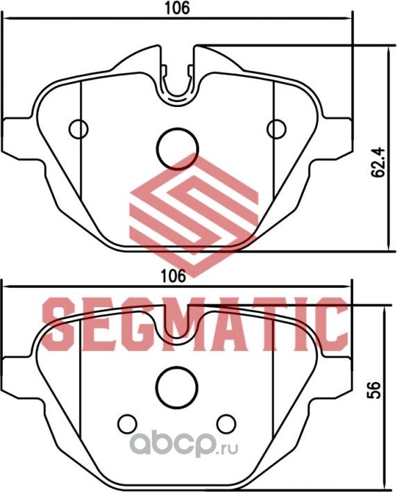 SGBP2635 Колодка торм диск зад Bmw 5 2.0 2011- Bmw X3 2.0 2011- Bmw X3 2.0 2010 (Segmatic) Segmatic. Артикул SGBP2635