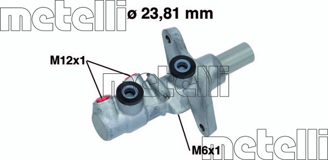 Тормозной цилиндр главный Metelli (алюминий) для Audi Q3 I (8U) 2011-2018. Артикул 05-0742