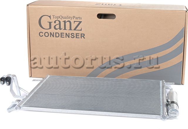 Радиатор кондиционера (с ресивером) (Ganz). Артикул GIC06138