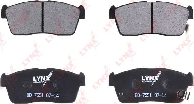 Тормозные колодки LYNXauto передние для Daihatsu Copen I 2003-2012. Артикул BD-7551
