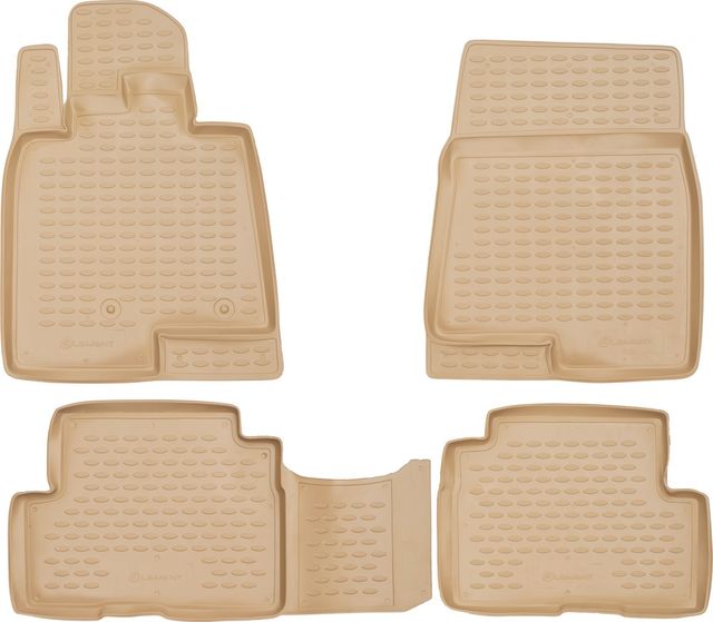 Коврики Element для салона Mitsubishi Pajero IV (V80) 3-дв. 2006-2026 БЕЖЕВЫЕ. Артикул RSA-35.18.212