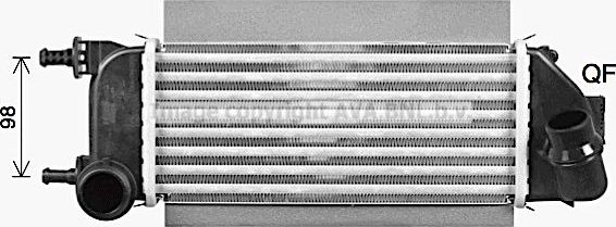 Интеркулер AVA для Fiat Panda III 2014-2026. Артикул FT4467