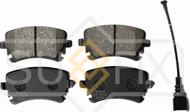 Колодки дисковые тормозные задние правые/левые LCV (Sufix). Артикул SX1519