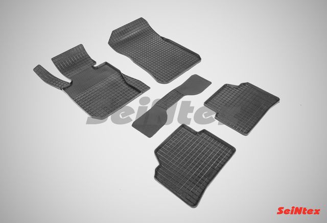 Коврики резиновые Seintex с узором сетка для салона BMW 3 Е90 2005-2013. Артикул 86620