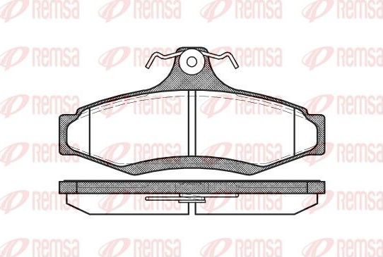 Тормозные колодки Remsa. Артикул 0646.10