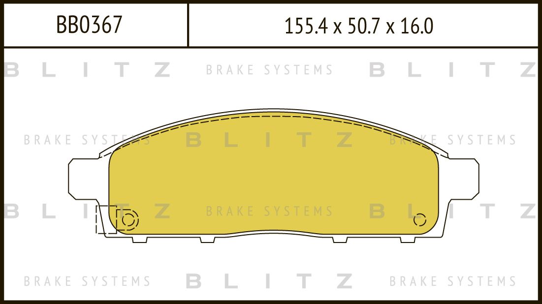 Колодки тормозные MITSUBISHI L200 06- перед. (Blitz). Артикул BB0367