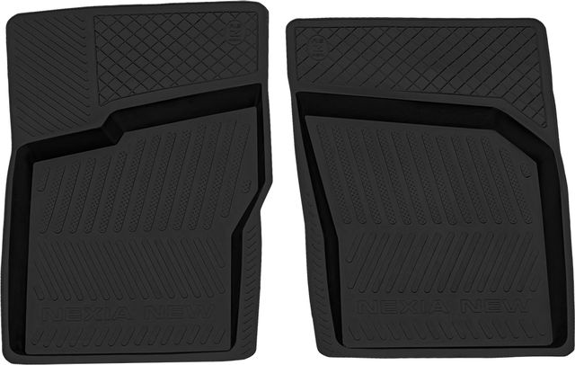 Коврики Rezkon резиновые передние для салона Daewoo Nexia 2005-2008. Артикул 1514015100