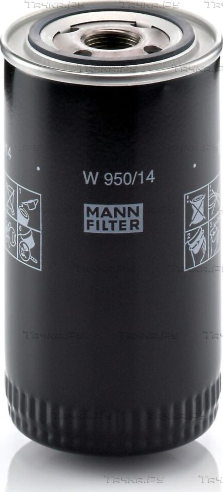 Масляный фильтр Mann-Filter. Артикул W 950/14