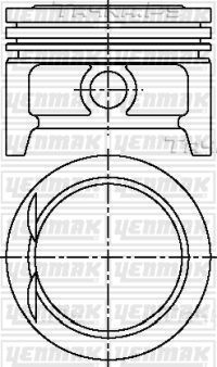 Поршень Yenmak для Opel Astra F 1996-2001. Артикул 31-03808-000