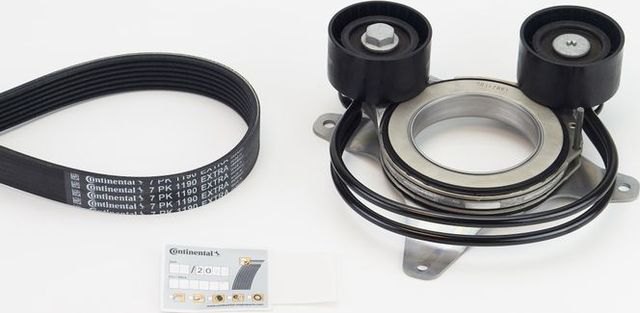 Приводной ремень поликлиновой с роликами (комплект) ContiTech для Volvo XC60 II 2019-2026. Артикул 7PK1190 EXTRA K1