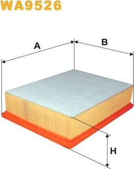 Воздушный фильтр WIX Filters. Артикул WA9526