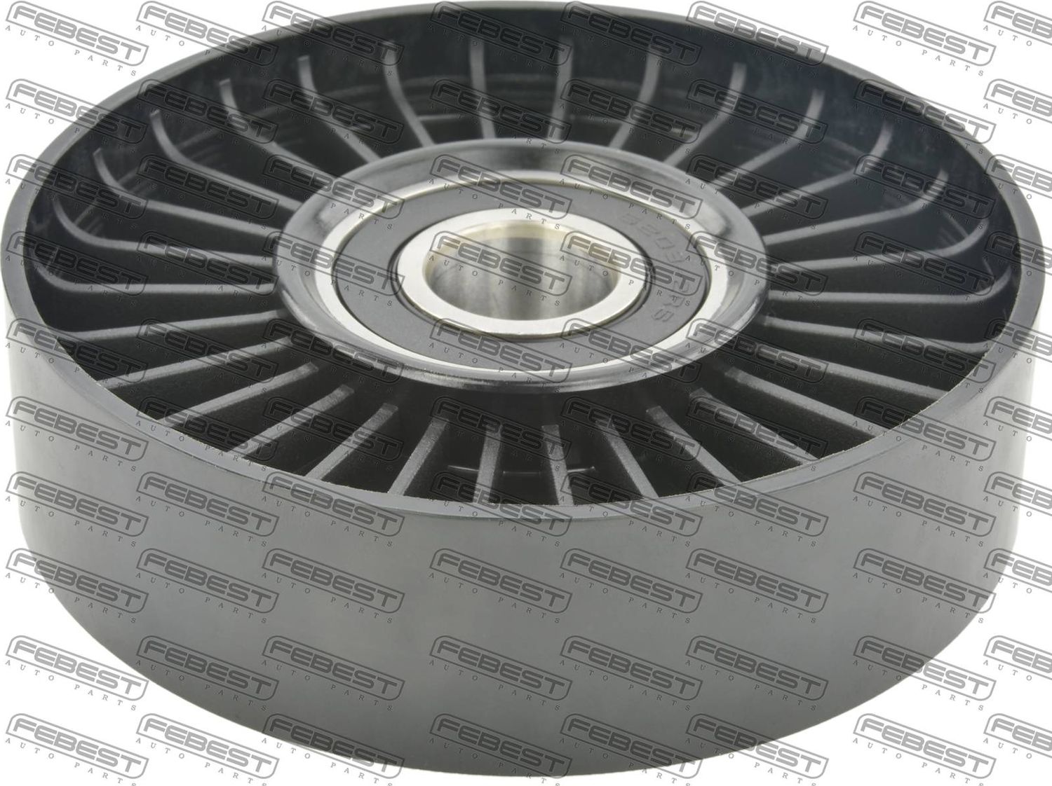 Натяжной ролик (натяжитель) приводного поликлинового ремня Febest. Артикул 1687-W163