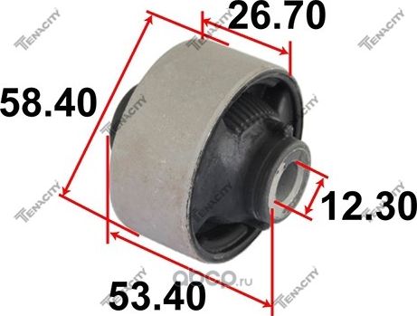 Сайлентблок рычага резиновый Tenacity (1743) AAMNI1082 Rear Tenacity. Артикул AAMNI1082