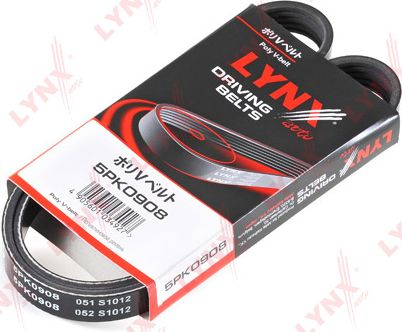 Приводной ремень поликлиновой LYNXauto для Smart Forfour I (W454) 2005-2006. Артикул 5PK0908