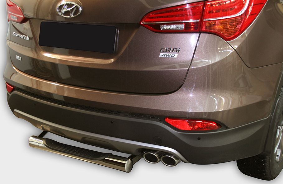 Защита Союз-96 задняя ступень d76 для Hyundai Santa Fe III 2012-2026. Артикул HYSF.77.1631