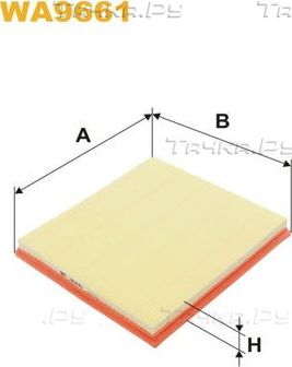 Воздушный фильтр WIX Filters для BMW X3 II (F25) 2010-2017. Артикул WA9661