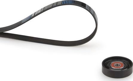 Приводной ремень поликлиновой с роликами (комплект) Gates Micro-V® Kit для Hyundai Matrix I 2001-2010. Артикул K044PK813