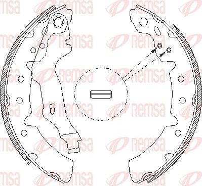 Тормозные колодки Remsa задние для Toyota Carina E 1992-1997. Артикул 4131.00