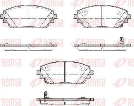 Тормозные колодки Remsa. Артикул 1900.02