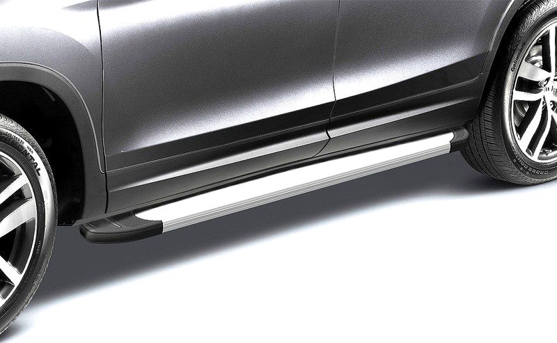 Пороги алюминиевые Optima Silver 1700 для Chery Tiggo 5 2014-2020. Артикул AFZDAALCT502