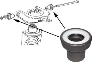 Сайлентблок переднего рычага подвески JP Group Classic правый/левый верхний для Volkswagen Transporter T3 1979-1992. Артикул 1140201000