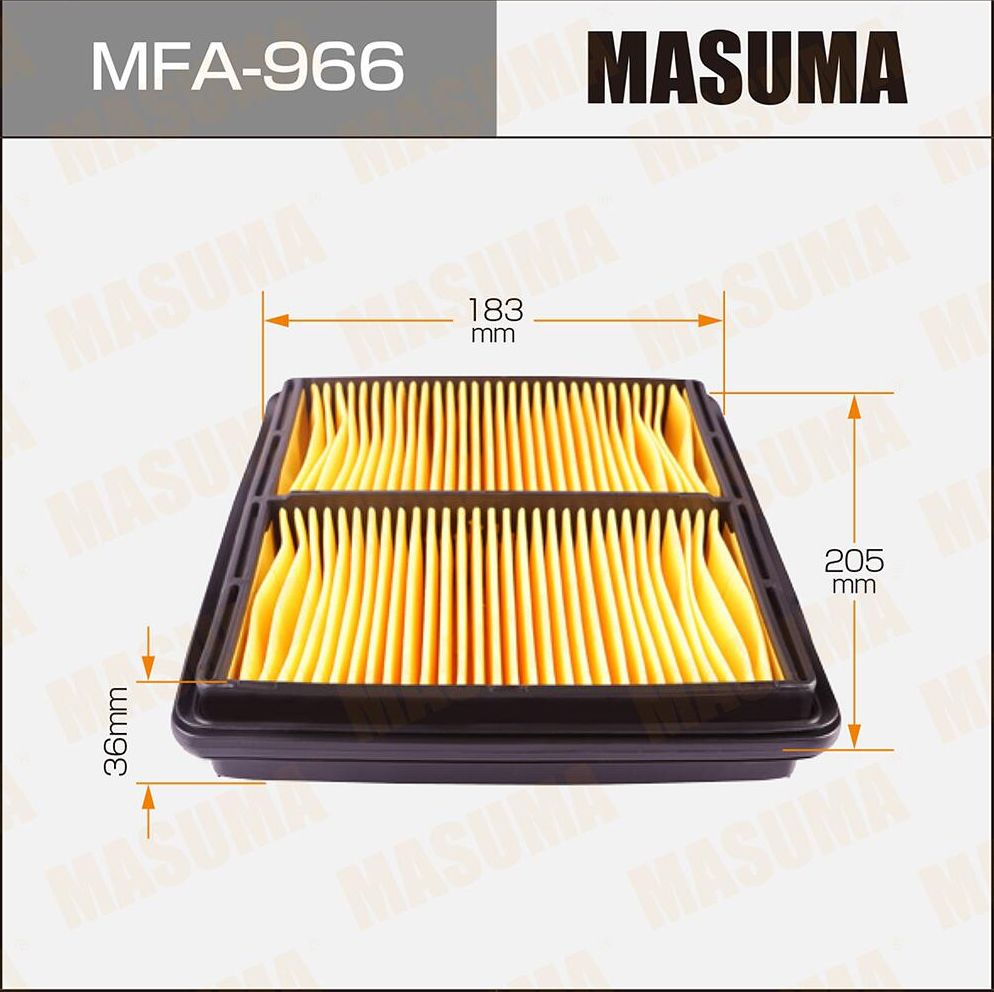 Воздушный фильтр Masuma. Артикул MFA-966