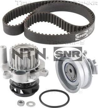 Помпа (водяной насос) с комплектом ремня ГРМ NTN / SNR для SEAT Ibiza III 2002-2009. Артикул KDP457.321