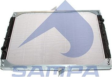 Радиатор охлаждения двигателя Sampa для DAF XF 95 1997-2006. Артикул 051.305
