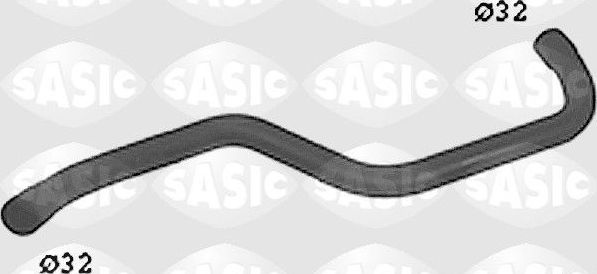 Патрубок радиатора (системы охлаждения) Sasic левый нижний для Volkswagen Passat B3 1988-1997. Артикул SWH6820