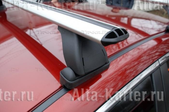 Дополнительная дуга LUX на штатные места для ТагАЗ Tager пикап 3-дв. 2008-2012 (1 шт.) (Аэродинамическая дуга шириной 72 мм). Артикул 691646