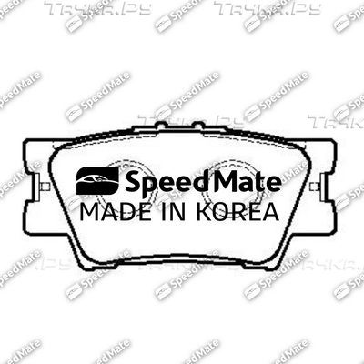 Тормозные колодки SpeedMate задние для Lexus ES VI 2012-2018. Артикул SM-BPJ010