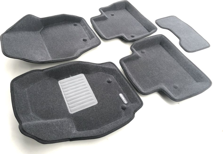 Коврики текстильные Euromat 3D Business для салона Volvo XC70 II 2007-2016 СЕРЫЕ. Артикул EMC3D-005507G