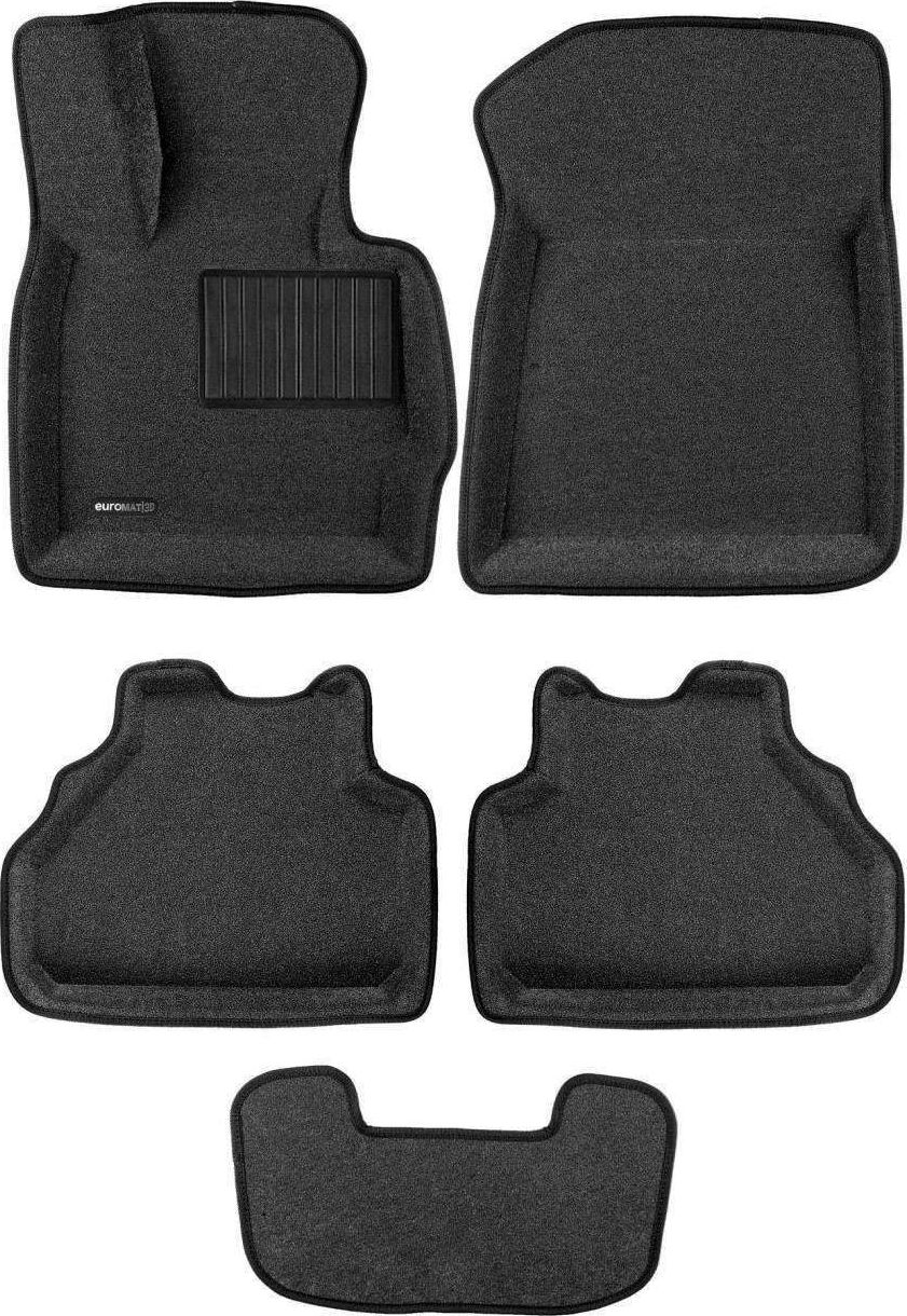 Коврики текстильные Euromat 3D Business для салона BMW X3 F25 2010-2017 СЕРЫЕ. Артикул EMC3D-001210G