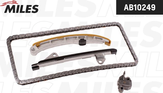 Комплект цепи ГРМ TOYOTA AURIS/COROLLA/YARIS 1ND-TV 12- без звездочек (Miles) Miles. Артикул AB10249