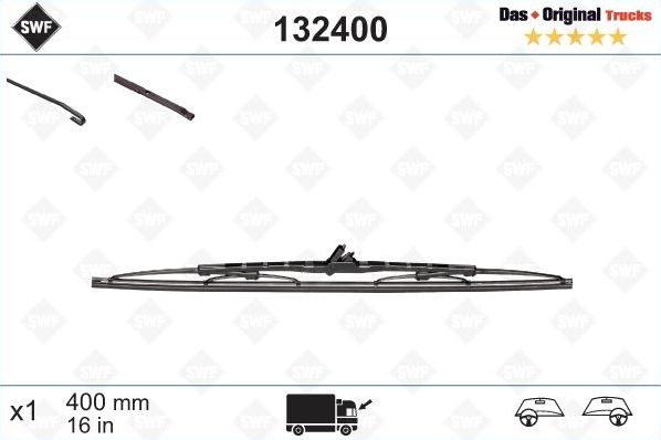 Щетка стеклоочистителя (дворник) SWF Das Original Trucks. Артикул 132400