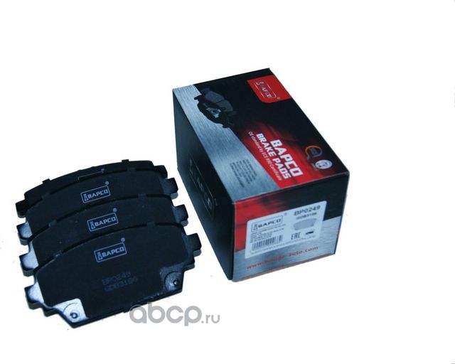 Колодки тормозные дисковые Передние HONDA ACCORD VI (CK. CG. CH. CF8) (Bapco) Bapco. Артикул BP0249