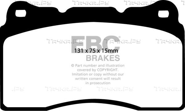 Тормозные колодки EBC Brakes. Артикул DP31210C