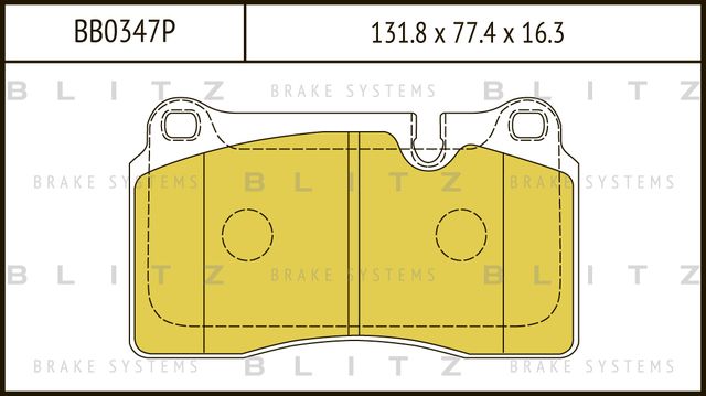 Колодки тормозные LAND ROVER RANGE ROVER/RANGE ROVER SPORT 06- перед. (Blitz). Артикул BB0347P